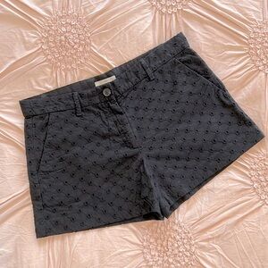 GAP Black Eyelet Summer Shorts Size 2